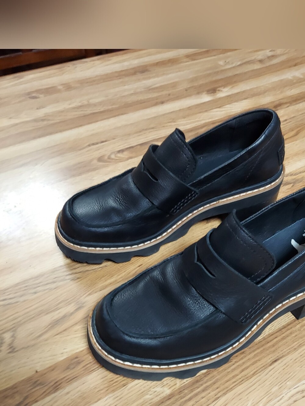 Sorel Joan Now City Loafer Black Size 7 - Picture 3 of 8